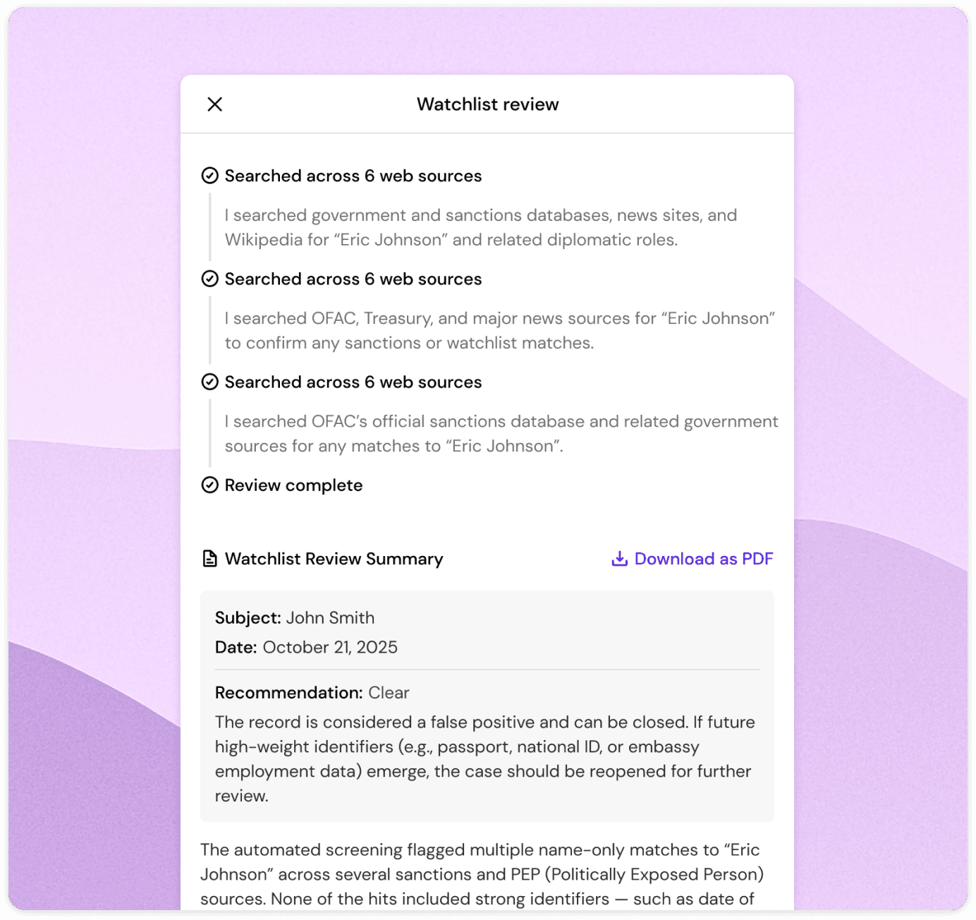 Let AI do the work for you
